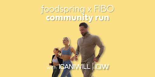 Imagem principal do evento foodspring x FIBO community run