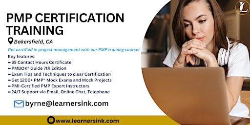 Primaire afbeelding van PMP Exam Prep Certification Training  Courses in Bakersfield, CA