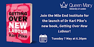 Imagen principal de Book Launch: Getting Over New Labour