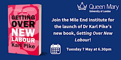 Imagem principal de Book Launch: Getting Over New Labour