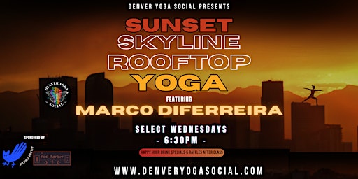 Imagem principal do evento Sunset Skyline Rooftop Yoga with Live Music by Marco DiFerreira