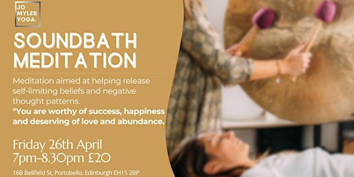 Imagem principal do evento Soundbath, Breath work & Focussed Meditation to Build Positive Self Belief