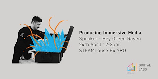 Primaire afbeelding van Lunch & Learn - Producing Immersive Media With Hey Green Raven