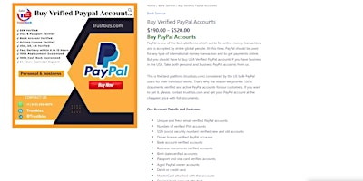 Hauptbild für Verified PayPal Account Buy