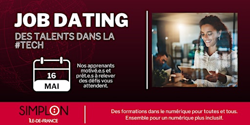 Immagine principale di Job Dating Simplon IDF : Inscrivez-vous dès maintenant ! 