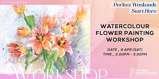 Image principale de Watercolour flower painting workshop