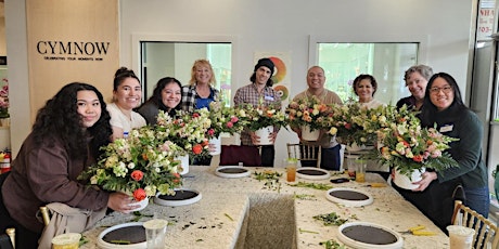 Flower Arrangement Class: SPRING GARDEN at COMPASS COFFEE in Fairfax