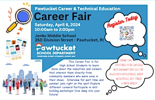 Imagem principal do evento Pawtucket Career & Technical Education Career Fair