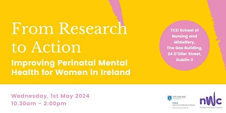 From Research to Action: Improving Perinatal Mental Health in Ireland primary image