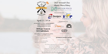 2nd Annual Hope for Harlow - Clays for a Cure