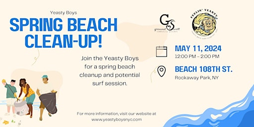 Imagem principal do evento Yeasty Boys Spring Beach Clean Up