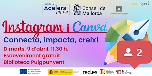 Imagem principal do evento Jornada de Instagram - Canva Puigpunyent