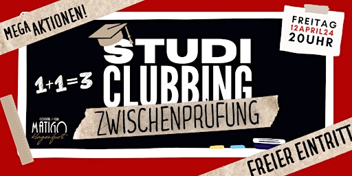 Imagem principal do evento STUDI CLUBBING - ZWISCHENPRÜFUNG