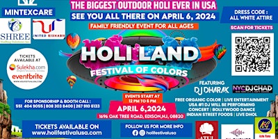 HOLI HAI ON OAKTREE ROAD, EDISON, NEW JERSEY WITH USA # DJ DHARAK primary image