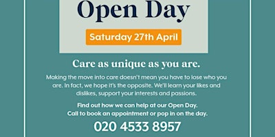 The Wingfield Care Home Open Day primary image