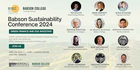 Babson Green Finance and ESG Investing Conference 2024