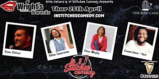 Imagem principal de In Stitches Comedy Club + Wrights Cafe Bar with Killian Sundermann + Guests