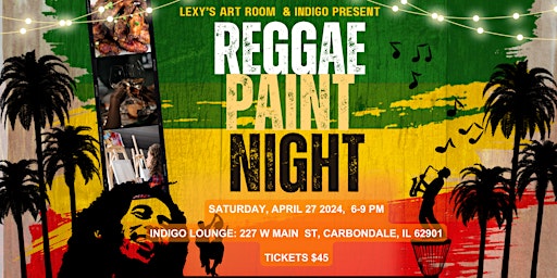 Imagen principal de Reggae Night Paint & Sip 2.0.