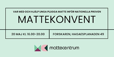 Imagem principal do evento Mattekonvent VT24 - anmäl dig som volontär mattecoach