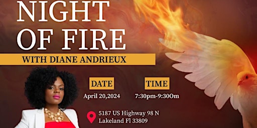 Imagem principal do evento Night of Fire with Diane Andrieux