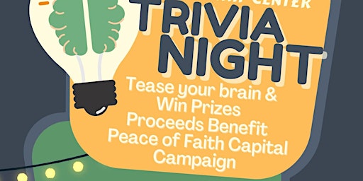 Primaire afbeelding van Peace of Faith Worship Center Trivia Night