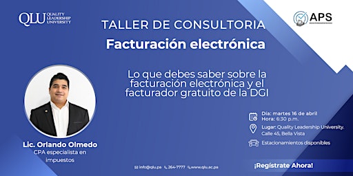 Imagem principal do evento Taller de Consultoría Gratuita: Facturación electrónica