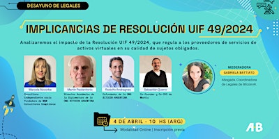 Imagen principal de Desayuno Legales: Implicancias de la Resolución UIF 49/2024