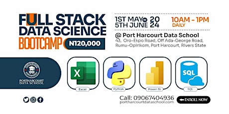 Primaire afbeelding van Port Harcourt Data Science Bootcamp