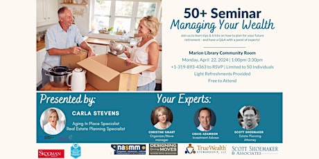 FREE 50+ Wealth Management Seminar