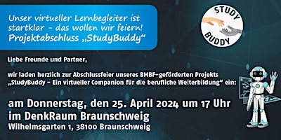 StudyBuddy Abschlussveranstaltung - Einblick in die Zukunft der Bildung primary image