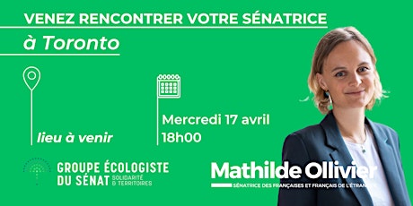 Venez rencontrer votre Sénatrice !