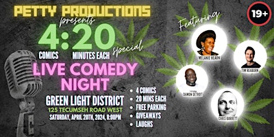 LIVE COMEDY NIGHT !!! APRIL 20TH (4/20) primary image