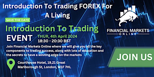 Imagem principal do evento Intro To Trading FOREX For A Living - Network with professional Traders!