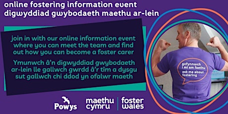 Online Fostering Information Event / Digwyddiad Gwybodaeth Maethu ar-lein
