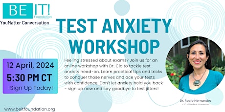 Test Anxiety Workshop with Dr. Cio!