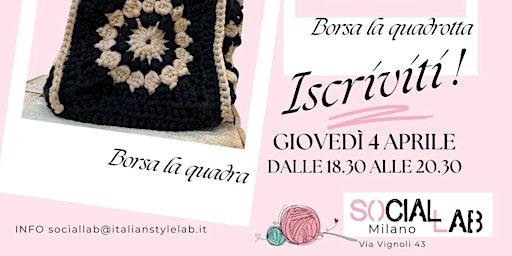 corso  di uncinetto per realizzare una borsa primary image