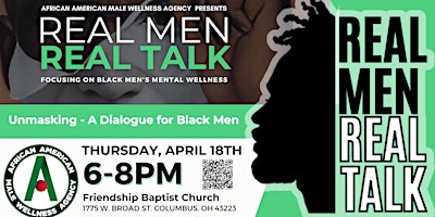 Hauptbild für Real Men Real Talk: Unmasking - A Dialogue for Black Men