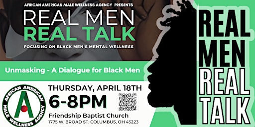 Primaire afbeelding van Real Men Real Talk: Unmasking - A Dialogue for Black Men