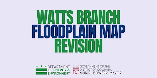 Watts Branch Floodplain Map Revision Webinar primary image