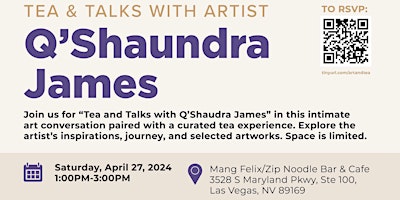 Imagen principal de Tea and Talks with Artist Q'Shaundra James