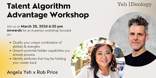 Hauptbild für YehID In-Person Workshop: Talent Algorithm Advantage