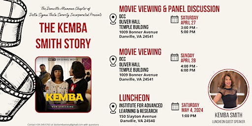 The Kemba Story - Movie Viewing & Panel Discussion primary image
