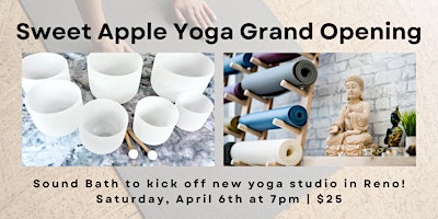 Primaire afbeelding van Sweet Apple Yoga Grand Opening Sound Bath