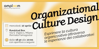 Immagine principale di Organizational Culture Design 