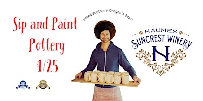 Sip and Paint Pottery Party at Nuames Suncrest Winery primary image