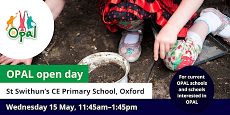 OPAL school visit - St Swithun's Primary School, Oxford