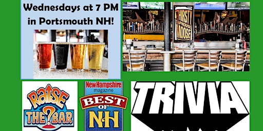 Imagem principal de Raise the Bar Trivia Wednesdays at the Thirsty Moose Portsmouth