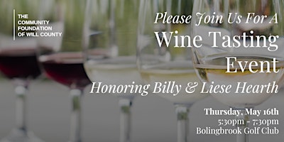 Hauptbild für Wine Tasting Event - The Community Foundation of Will County