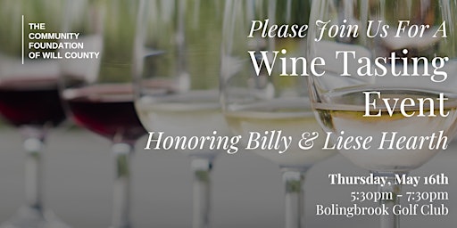 Hauptbild für Wine Tasting Event - The Community Foundation of Will County