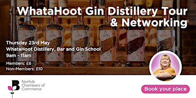 Primaire afbeelding van WhataHoot Gin Distillery Tour & Networking